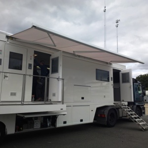 Mobile lab of the Belgian civil protection service